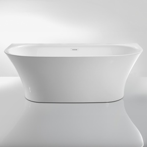 Cada De Baie 170x80x61cm, Design Modern , Montaj pe Perete , Culoare Alb - Img 2