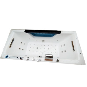 Cada de baie CARINA 938, Dimensiune 182x82cm, Cu hidromasaj si incalzitor, Culoare Alb - Img 2