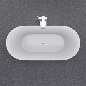 Cada de baie Freestanding 170x75x58cm, Design Modern ,Culoare Alb - Img 4