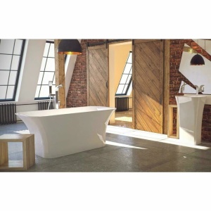 Cada de baie freestanding Besco Assos 160x70x66 cm , Culoare alb - Img 5