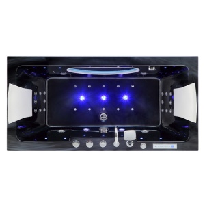 Cada de baie IRIS 933B, Cu Hidromasaj, Dimensiune 160x84cm, Black Wave - Img 4