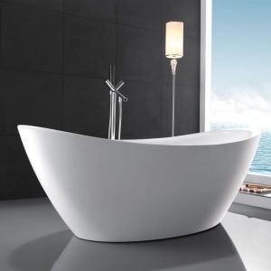 Cada de baie REA FERRANO 170, free-standing, design modern, Alba - Img 4