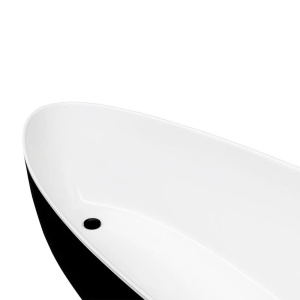 Cada Freestanding Besco Goya 170x72 cm alb - negru - Img 3
