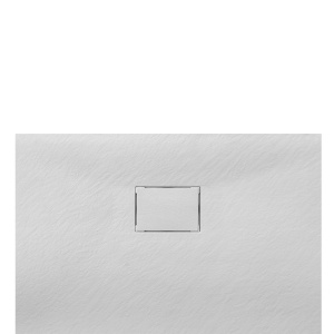 Cadita de dus dreptunghiulara slim imitatie piatra Juko 140 x 90 cm alba - Img 6