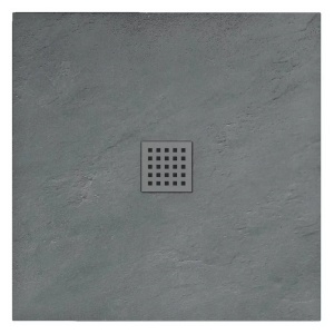 Cadita de dus Grey Rock 90 x 90 - Img 1