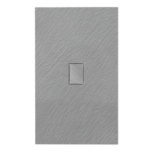 Cadita de dus JUKO Gri 120x100 cm dreptunghiulara, Piatra Slim