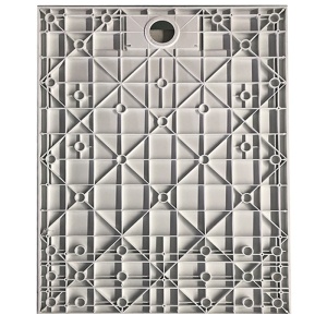 Cadita de dus JUKO Slim, Structura de piatra 120x80cm, Culoare Gri - Img 10