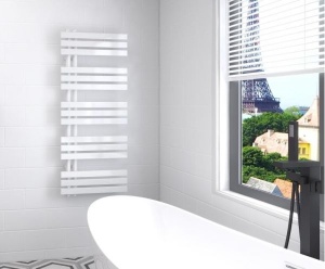 Calorifer de baie Portprosop 120x50cm, Horizont White Slim, Culoare Alb - Img 1