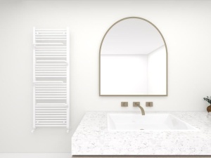 Calorifer de baie Portprosop Smart White 1510x550mm, Culoare Alb - Img 5