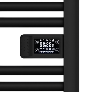 Calorifer electric vertical LOA-BL ECO 500W pentru baie 96x54, negru - Img 9