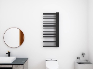 Calorifer Portprosop Black Line 120x50cm, Culoare Negru - Img 3