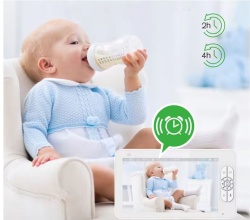 Camere de supraveghere Baby Monitor NeoSimply® Audio-Video wireless, LikeSmart BabyStar, ecran HD XXL 7″ Inch LCD, VOX, Mod Nocturn, Baterie 4000mAh, Monitorizare Temperatura, Alarma, Cantece de Leagan - Img 5