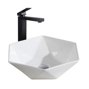Chiuveta de blat PRO SONET, Dimensiuni 41.5 x 47 x 12 cm, Forma Asimetrica, Ceramica sanitara, Alb