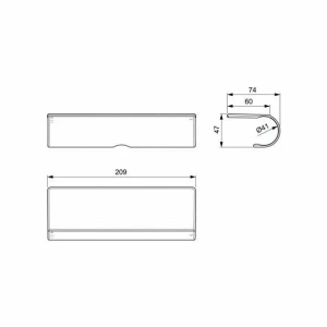 Etajera pentru baterie dus Ideal Standard Ceratherm T25, T50 si T100 - Img 3