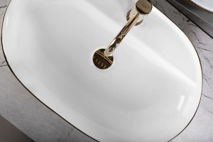 Lavoar de blat Rea Aura 61 cm, Culoare White Gold Brush - Img 2