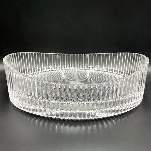 Lavoar pe blat oval din sticla Rea Harper transparent - Img 3