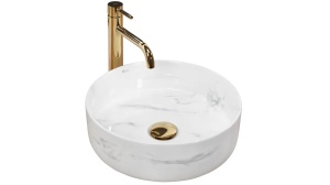 Lavoar pe blat REA SAMI NATURE MARBLE - Img 1