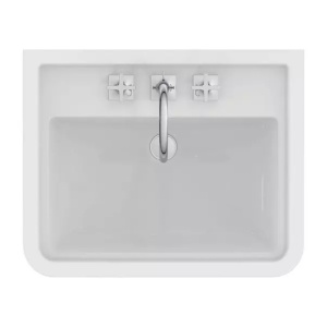 Lavoar pe mobilier Ideal Standard Atelier Calla alb lucios 67 cm cu 3 orificii baterie - Img 5