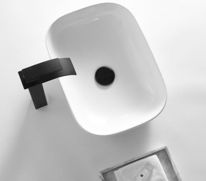 Lavoar pentru blat Tokyo alb 45,5x32x14 cm - Img 5