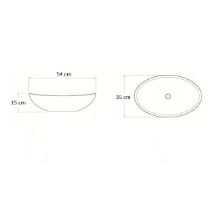 Lavoar sticla neagra VELDMAN + acesorii 54x35x15 cm - Img 9