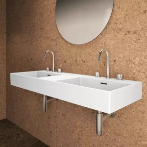 Lavoar suspendat Ideal Standard Atelier Extra alb lucios 120 cm cu 3 orificii baterie si preaplin - Img 9