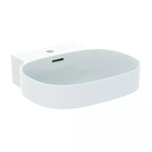 Lavoar suspendat Ideal Standard Atelier Linda-X 50 cm alb mat cu orificiu baterie si preaplin