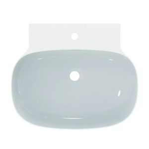 Lavoar suspendat Ideal Standard Atelier Linda-X 60 cm alb lucios cu orificiu baterie si preaplin - Img 3
