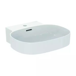 Lavoar suspendat Ideal Standard Atelier Linda-X cu orificiu baterie si preaplin 50 cm alb lucios - Img 11