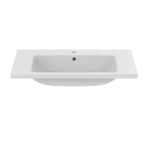 Lavoar suspendat Ideal Standard i.life B alb lucios 81 cm cu orificiu baterie si preaplin - Img 2