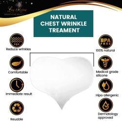 Masca antirid reutilizabila Antiaging REFINE pentru zona decolteului, Chest Pads Anti Wrinkle, din silicon medical, antiinflamator si hidratant - Img 4