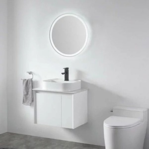 Oglinda rotunda Fluminia Cleo cu led si touch senzitiv - Img 3