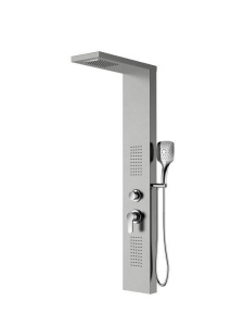 Panou de dus Columbia, Dimensiune 130x20x50cm, Culoare Otel Periat