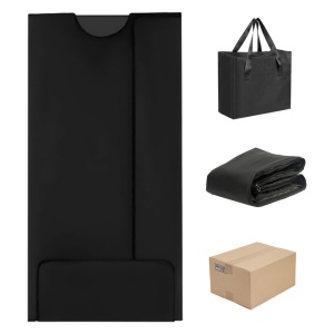 Patura de Sauna, SeveShop, Terapie Infrarosu Fir, Panou Control LED Timer 60 min, incalzire Reglabila, PVC Impermeabil Anti-Transpiratie, Pliabila/Ruleaza pentru Depozitare, Geanta Transport Inclusa, Ajuta Detox si Slabire, Culoarea Negru
