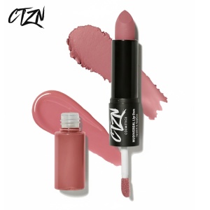 Ruj si creion de buze CTZN, Nudiversal Lip Duo, rezistent la apa, cu unt de mango salbatic, LosAngeles - Img 1