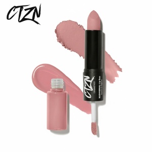 Ruj si creion de buze CTZN, Nudiversal Lip Duo, rezistent la apa, cu unt de mango salbatic, DC