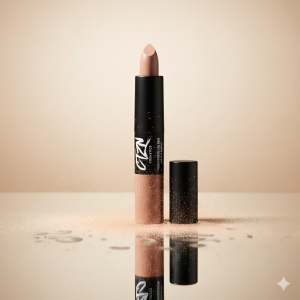Ruj si creion de buze CTZN, Nudiversal Lip Duo, rezistent la apa, cu unt de mango salbatic, Capri - Img 3