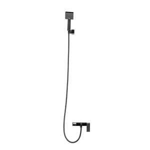 Set de dus incastrat PRO FATTER, montaj in perete, Finisaj Negru