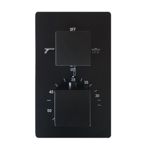 Set de dus negru mat, termostatic, 3 functii cod 1008 SLIM - Img 6