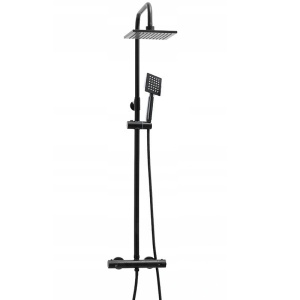 Set de dus PRO cu termostat, dus cu efect de ploaie, finisaj Negru - Img 10