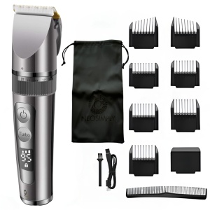 Set Masina de Tuns si ras parul si barba, profesionala, cu lame de ceramica, Neosimply aparat arginitiu