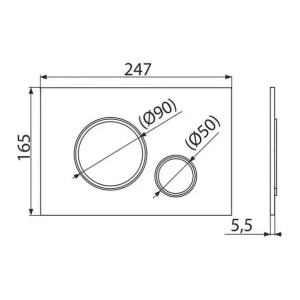 Set rezervor WC cu cadru incastrat Alcadrain AM101/1120 si clapeta M770 alb plus vas WC Fluminia Paris cu capac softclose - Img 10