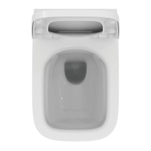Set vas WC suspendat Ideal Standard I.life B cu capac slim softclose si set rezervor cu cadru incastrat si clapeta alba - Img 3