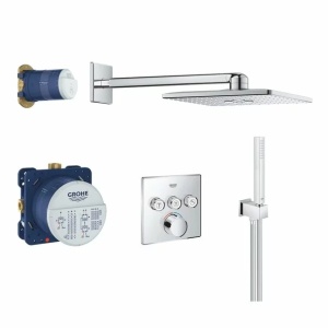 Sistem de dus Grohe SmartControl 3 iesiri incastrat patrat fara termostat