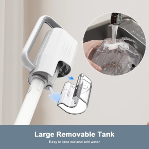 Aparat Curatat Aburi SeveShop® Teendow SC-05 1200W, Mop Cu Aburi Portabil 2 Bar, Incalzire Rapida 60s, Mop Electric Multifunctional 350ml, Abur 100-115°C, Curatare Fara Detergenti Pentru Gresie, Parchet, Covoare, Aparat Curatat Aburi Profesional - Img 4