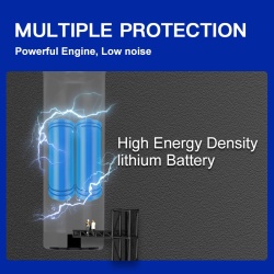 Aspirator de Mana SeveShop pentru Masina, 7.4V, Acumulator 2000mAh, Rezervor 0.7L, Putere de Aspirare 5400PA, Autonomie 20 Minute, Filtru HEPA Lavabil pentru Aer Curat, 2 Trepte de Viteza, Design Compact, Usor si Ergonomic, Ideal pentru Curatenie Rapida - Img 3