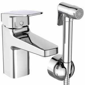 Baterie lavoar cu monocomanda si dus igienic Ideal Standard Ceraplan - Img 1