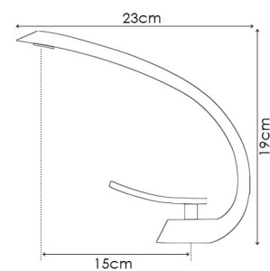 Baterie lavoar PRO Excito, Montaj Pe Chiuveta, Capat Fix, Inaltime 19 Cm, Finisaj Crom Lucios - Img 6