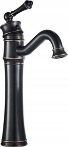 Baterie lavoar REA ERA OLD Black VINTAGE, Montaj pe blat, inaltime 35 cm - Img 1