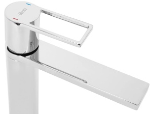 Baterie Lavoar REA FLIP CHROME HIGH, Montaj Pe Blat, Capat Fix, Monocomanda, Inaltime 31.5 Cm, Crom - Img 3