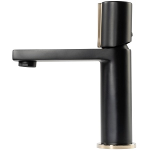 Baterie lavoar REA ICON BLACK Low, Inaltime 18 cm, finisaj Negru Mat - Img 2